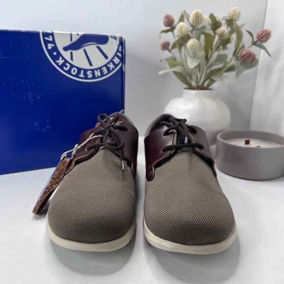 Birkenstock Minot Leather/Textile Sneaker Brown Regular Fit Women 11/Men 9 NWB - Picture 2 of 10